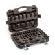 GEARWRENCH 3/8 in. Drive 6-Point SAE Hi-Viz Standard and Deep Impact Socket Set (25-Piece)