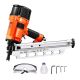 SKYSHALO 2 in. to 3-1/2 in., 21 Degree Full Round Head Pneumatic Framing Nailer with Dual Trigger Modes and Tool-Less, 80-120PSI