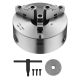 SKYSHALO 3-Jaw Lathe Chuck 8 in. Self-Centering Chuck with 2 1/4 in.-8 Threaded Backing Plate 0.16-7.87 in. Clamping Range