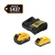 DEWALT 20V MAX Lithium-Ion Starter Kit with 4.0 Ah and 5.0 Ah Batteries and Charger