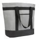 Misopily 41 qt. Reusable Insulated Tote Bag Cooler for Grocery Shopping, Hot/Cold Food Delivery, Travel/Picnic, Grey, Foldable