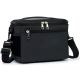 Misopily 8 qt. Insulated Leakproof Cooler Soft-Side Lunch Bag with Shoulder Strap Black for Picnic Hiking Beach Adults