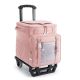 Misopily 32 qt. 30L Rolling Cooler with 16Hrs Ice Retention Retractable Handle All-Terrain Tires Waterproof Soft Cooler Bag