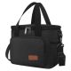 Misopily 8.7 qt. Insulated Leakproof Cooler Bag with Shoulder Strap for Work Office Picnic Beach Black