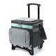 Misopily 32 qt. 50-Can Collapsible Rolling Cooler Leakproof Insulated Soft Bag with Wheels All-Terrain Cart for Outdoor Travel
