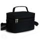 Misopily 8 qt. Insulated Reusable Lunch Bag Leakproof Cooler Tote with Adjustable Shoulder Strap for Office Picnic Beach Black