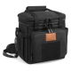 Misopily 15 qt. Expandable Insulated Soft-Side Cooler Bag Durable Waterproof Leakproof Black for Adults Work Outdoor Beach Trips