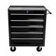 Damodpoy 13 in. 5 Drawer Tool Chest, Side Tool Cabinets for Garage Storage with 4 Wheels and Locking System, Black
