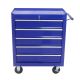 Damodpoy 13 in. 5 Drawer Tool Chests, Side Tool Cabinets for Garage Storage with 4 Wheels and Locking System, Blue
