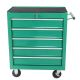Damodpoy 13 in. 5 Drawer Tool Chest, Side Tool Cabinets for Garage Storage with 4 Wheels and Locking System, Green
