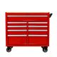 Damodpoy 18 in. 9 Drawers Multifunctional Side Tool Cabinets whith Wheels and Wooden Top