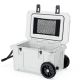 Gilati White 55 qt. Portable Chest Cooler, Leak-Proof Outdoor Insulated Cooler with Handle and Wheels for Camping, Beach