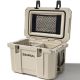 Denjol Khaki 60 qt. Portable Chest Cooler with Cup Holders, Nylon Rope Handles and Double Latches-Keeps Ice Up to 6-Days