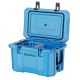Denjol Light Blue 60 qt. Portable Chest Cooler with Cup Holders, Nylon Rope Handles and Double Latches - Keeps Ice Up to 6 Days