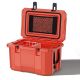 Denjol Red 60 qt. Portable Chest Cooler with Cup Holders, Nylon Rope Handles and Double Latches-Keeps Ice Up to 6-Days