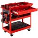 LITEKON Tool Storage 29.5 in.-330 lbs. Tool Cart with Wheels Drawer Red