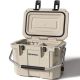 Denjol Khaki 30 qt. Portable Chest Cooler with Lid Lock Handle, Double Latches and Bottle Opener-Keeps Ice Up to More Days