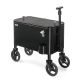 VINGLI 60 qt. Wagon Rolling Cooler Ice Chest, Patio Cooler with Long Handle and 6.6 in. Wheels, Portable Beach Cart on Wheels