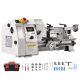 SKYSHALO 8 in. x 14 in. Compact Metal Lathe, Adjustable Speed 2250 RPM, 650W Power, Precision Lathe for Metalworking and Crafting