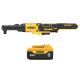 DEWALT 20V Lithium-Ion Cordless 3/8 in. to 1/2 in. Ratchet with 20V Max Premium 5.0Ah Battery Pack