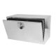 Damodpoy 30 Inch Aluminum Stripes Plated Tool Box Pick Up Truck Bed RV Trailer Toolbox Waterproof Square Storage Organizer