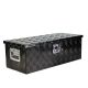 Damodpoy 30in Heavy Duty Black Aluminum 5 Bar Tread Tool long Box Truck Pickup Trailer Toolbox Underbody Storage+Lock+Keys