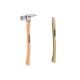 Milwaukee 16 oz. Titanium Milled Face Hammer with 18 in. Curved Hickory Handle with 18 in. Curved Hickory Replacement Handle