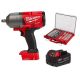 Milwaukee M18 FUEL ONE-KEY 18V Lith-Ion Brushless Cordless 1/2 in. Impact Wrench w/ 5.0 Ah Battery & Mechanics Ratchet/Socket Set