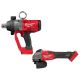Milwaukee M18 FUEL ONE-KEY 18V Lith-Ion Brushless Cordless 1 in. Impact Wrench w/ Friction Ring w/ M18 Grinder