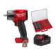 Milwaukee M18 FUEL GEN-2 18V Lith-Ion Mid Torque Cordless 3/8 in. Impact Wrench w/ Friction Ring w/ 5.0 Ah Battery & Socket Set