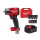 Milwaukee M18 FUEL GEN-2 18V Lith-Ion Mid Torque Cordless 3/8 in. Impact Wrench w/ Friction Ring w/ 5.0 Ah Battery & Socket Set