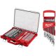 Milwaukee 1/2 in. Drive SAE/Metric Ratchet & Socket Tool Set w/ FlexHead Ratcheting Combination Wrench Set SAE (54-Piece)