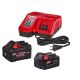 Milwaukee M18 18-Volt Lith-Ion Redlithium FORGE Starter Kit w/ 8. 0Ah Battery & Rapid Charger w/ 5.0 Ah Battery