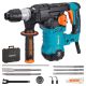 WRIGHTMASTER 12.5 Amp 1-1/4 in. Corded Variable Speed SDS-Plus Concrete/Masonry Rotary Hammer Drill with Carrying Case