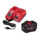 Milwaukee M18 18-Volt Lithium-Ion REDLITHIUM FORGE Starter Kit with 12. 0Ah Battery and Charger