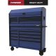 Husky Heavy-Duty 52 in. W 15-Drawer Matte Blue Steel Rolling Tool Chest Combo
