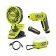 RYOBI USB Lithium Cordless 3-Tool Combo Kit with USB Lithium 2 Ah Battery and USB Charging Cable