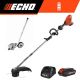 ECHO 56V Cordless Attachment Capable 16 in. String Trimmer w/ Speed-Feed Bump Head, Curved Edger, 2. 5Ah Battery and Charger