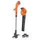 BLACK+DECKER 20V MAX Lithium-Ion String Trimmer and Blower Combo Kit with (2) 2 Ah Batteries, Charger & (3) 0.065 in. x 30 ft. Spools
