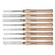 POWERTEC 8-Piece HSS Lathe Chisel Set, Wood Turning Tools with Scrapers, Gouges, Skews
