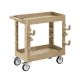 LITEKON 2-Tier Rolling Tool Cart with Wheels, Industrial Commercial/ Service Tool Cart, PP