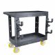 LITEKON 2-Tier Rolling Tool Cart with Wheels, Industrial Commercial/ Service Tool Cart, PP