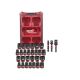 Milwaukee SHOCKWAVE Impact-Duty 1/2 in. Drive Metric & SAE Standard PACKOUT Socket Set (27-PC) & 1/4 in Hex Socket Adapter (3-PC)