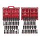 Milwaukee SHOCKWAVE Impact-Duty 3/8 in. Drive Metric & SAE Deep Well PACKOUT Socket Set (36-PC) & 31-PC 1/2 in Socket Set