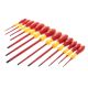 Wiha 1000-Volt Insulated SoftFinish Screwdriver Set-Slotted, Phillips (13-Piece)