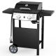 R.W.FLAME 2 Burner Stainless Steel Portable Propane Gas Grill in Black