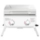 Nexgrill 2-Burner Portable Propane Gas Table Top Grill in Stainless Steel
