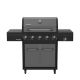 Nexgrill Gourmet Pro 5-Burner Dual Fuel Gas Grill in Graphite with Side Burner