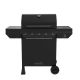 Nexgrill 5-Burner Liquid Propane Gas Grill in Graphite Black with Side Burner