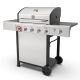 KENMORE BBQ Propane Gas Grill-5 Burners with Side Burner and Searing Zone, 644 sq. in. Stainless Steel Grill, 66,000 BTU, Silver